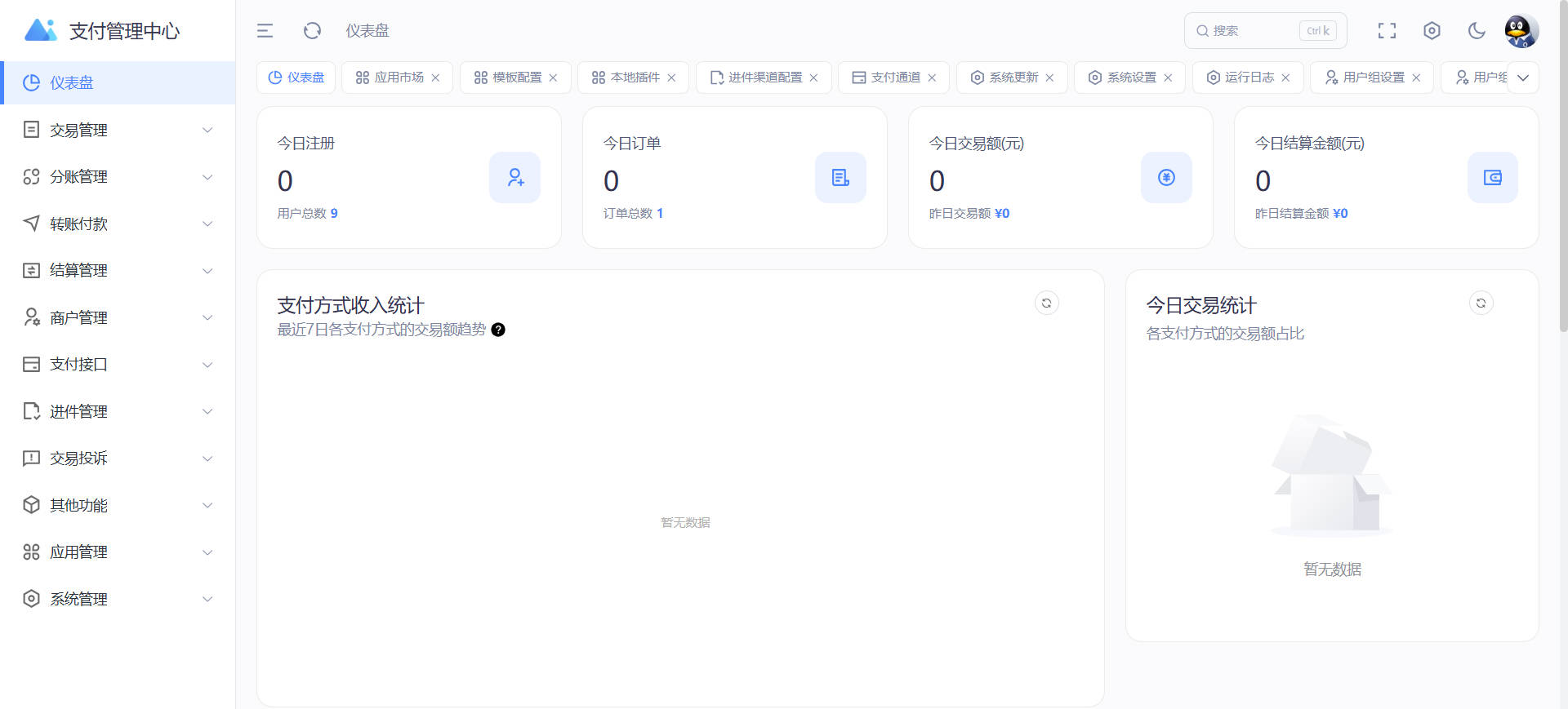 源支付Ypay Plus-专为个人站长打造的进件支付系统