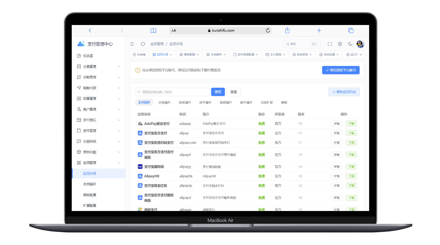源支付Ypay Plus-专为个人站长打造的进件支付系统